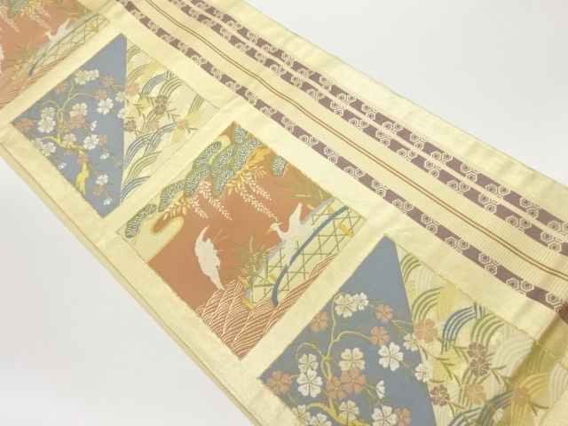 JAPANESE FUKURO OBI / WOVEN WEEPING SAKURA